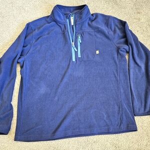 Mens Shepa Lake & Trail 3/4 Zip Navy Blue Sweatshirt.  Size XL.